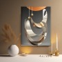 Elegante Metallformen in Gold
