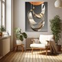 Elegante Metallformen in Gold
