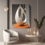 Elegante Skulptur in Creme