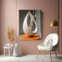 Elegante Skulptur in Creme