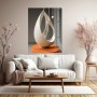 Elegante Skulptur in Creme