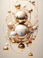 Goldene Sphären in abstrakter Eleganz