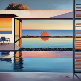 Moderne Villa mit Meerblick