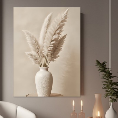 Pampasgras in weißer Vase