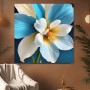 Blüte in Blau und Weiß