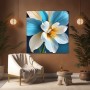 Blüte in Blau und Weiß
