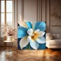 Blüte in Blau und Weiß