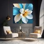 Blüte in Blau und Weiß