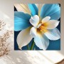 Blüte in Blau und Weiß