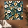 Elegante Blüten in Türkis und Gold