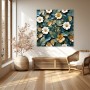 Elegante Blüten in Türkis und Gold