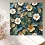 Elegante Blüten in Türkis und Gold