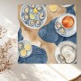 Aquarell Stillleben mit Austern und Zitronen