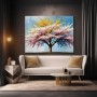 Blühender Baum in Pastellfarben