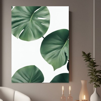 Monstera Blätter in sattem Grün