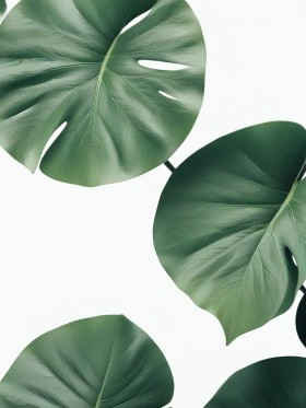 Monstera Blätter in sattem Grün