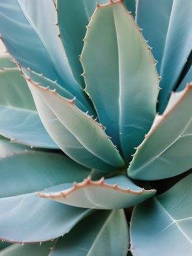Türkise Agave Nahaufnahme