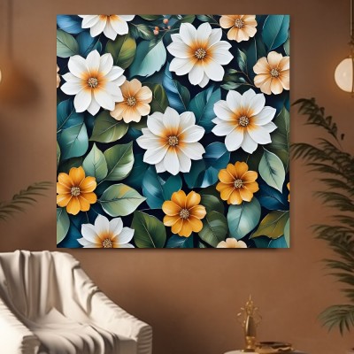 Elegante Blüten in Weiß und Gold