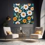 Elegante Blüten in Weiß und Gold