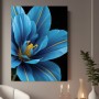 Blaue Blüte im Makro