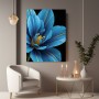 Blaue Blüte im Makro