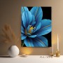 Blaue Blüte im Makro