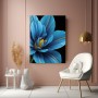 Blaue Blüte im Makro