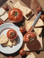 Mediterranes Tomaten-Stillleben