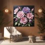 Zarte Blüten in Rosa und Violett