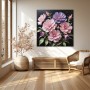 Zarte Blüten in Rosa und Violett