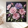 Zarte Blüten in Rosa und Violett