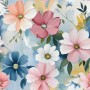 Pastellblumen in zarten Farben