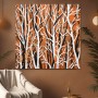 Abstrakter Birkenwald in Orange