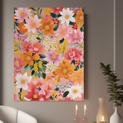 Blütenzauber in Rosa und Orange