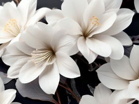 Weiße Blüten Eleganz