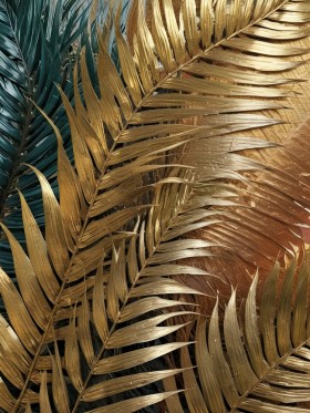 Goldene Palmblätter