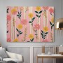 Florales Muster in Rosa und Gelb