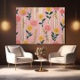 Florales Muster in Rosa und Gelb