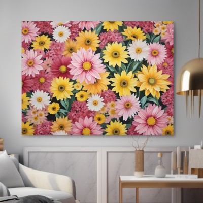 Bunte Margeritenblüten