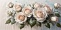 Cremefarbene Rosen Eleganz