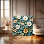 Elegante Blüten in Grün und Gold