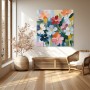 Bunte Blüten in Pastell