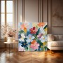 Bunte Blüten in Pastell
