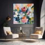 Bunte Blüten in Pastell