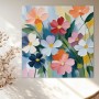 Bunte Blüten in Pastell
