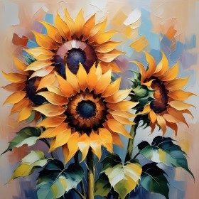 Leuchtende Sonnenblumen