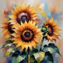 Leuchtende Sonnenblumen