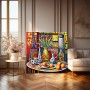 Farbenfrohes Stillleben mit Paris-Flair