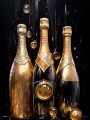 Champagner Eleganz in Gold und Schwarz