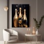 Champagner Eleganz in Gold und Schwarz